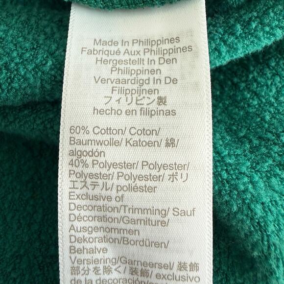 J Crew Womens Size XL Green Tunic Fleece Sweatshirt Outdoors Casual Basic Cozy - Picture 4 of 10